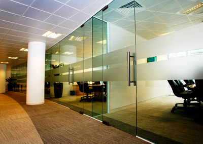 glass office partition